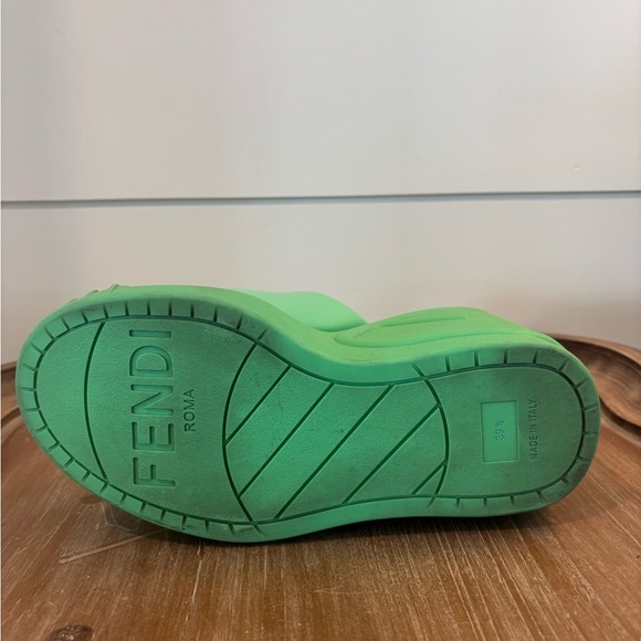 FENDI Nappa Fashion Show Platform 140mm Slide Sandals 39.5 - Picture 9 of 15